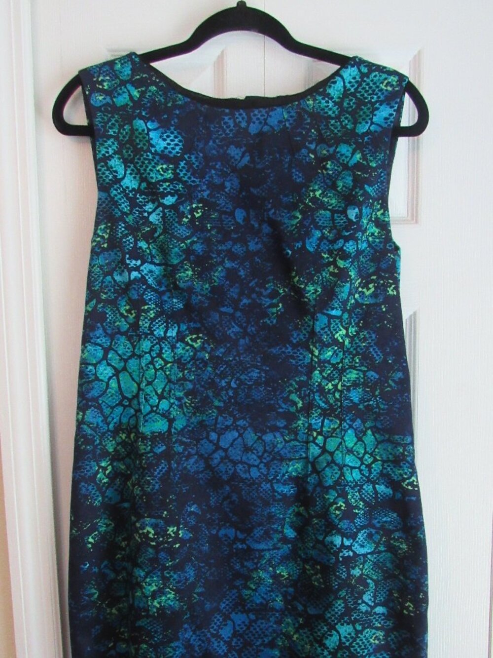 TAHARI TURQUOISE MULTI-COLORED DRESS SZ 12